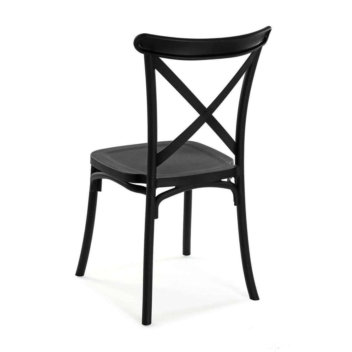 Scaun Versa Negru 43 x 88 x 43 cm (4 Unități)